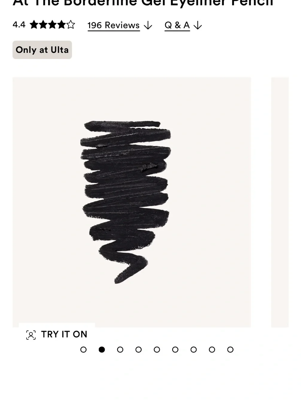 r.e.m. beauty Gel Eyeliner Pencil in Shade At the Borderline (Black) NIB